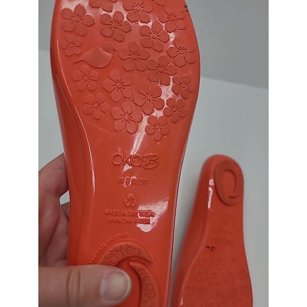 Oka-B Women's Orange Flats - Picture 8 of 8